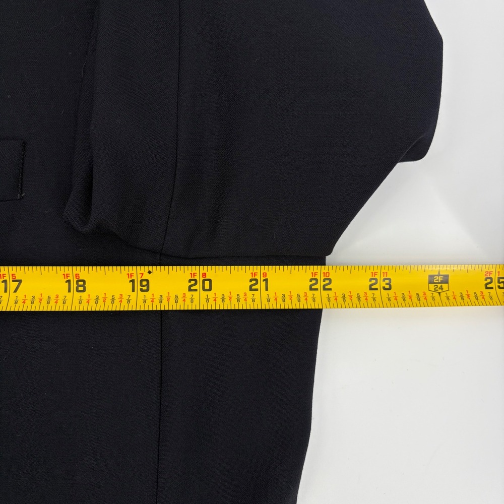 Ralph‎ Ralph Lauren Blazer Wool Black Two Button Classic Professional 41R Jacket - Picture 10 of 14